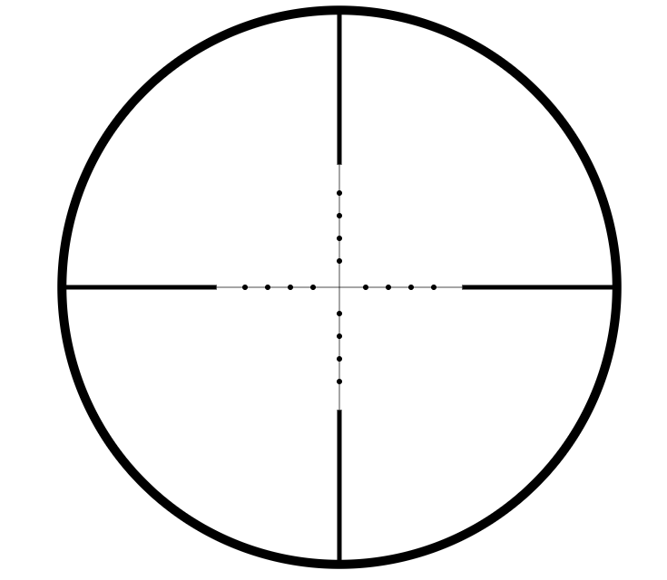 Hawke Fastmount 3-9x50 Non IR Mildot Riflescope