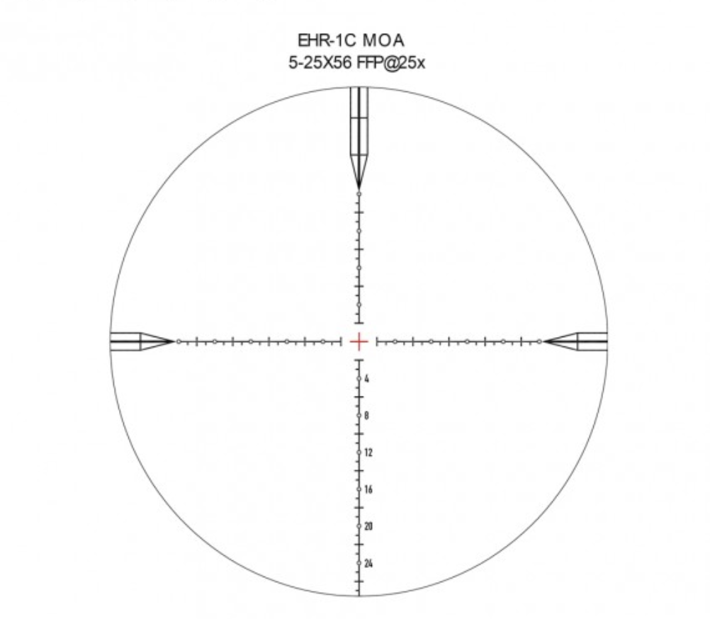 Element Optics Titan 5-25x56 FFP Illuminated EHR-1C MOA Rifle Scope