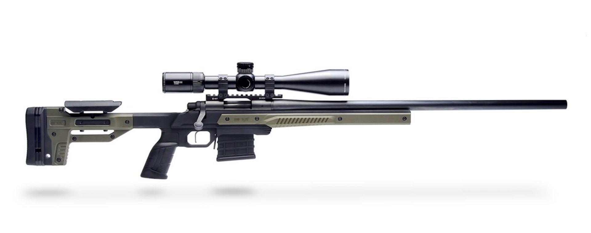 MDT Oryx Savage Axis Short Action Right Hand AICS Rifle Stock - Black/OD Green - Optics Warehouse