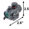 UTG 2.6" Micro Dot Sight Red 4 MOA Integral QD Mount