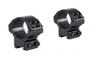Hawke Match Mount 1'' 2 Piece 9-11mm Scope Rings - Low