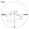 Arken Optics SH-4J 6-24x50 FFP Illuminated 34mm VPR Zero Stop Rifle Scope - MOA