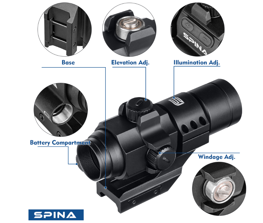 WIN A: SPINA Optics Strike Reaper 1x32 Cantilever IPX7 2MOA Red Dot Sight