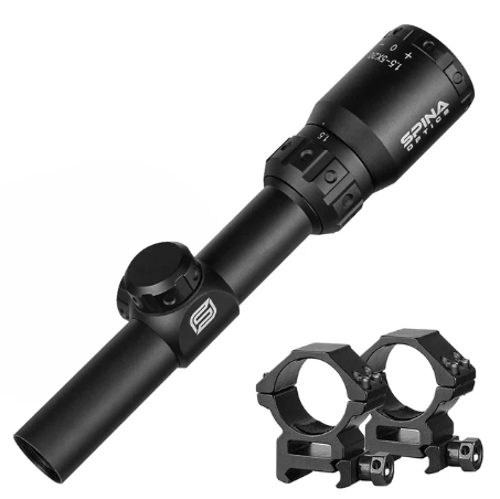 SPINA Optics Carnage LVPO 1.5-5x20 SFP Non Illuminated CircleDot CQB 1/2 MOA 1inch Rifle Scope