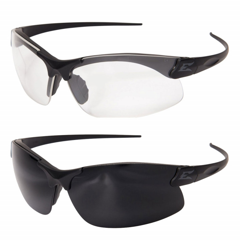Edge Eyewear Sharp Edge Thin Temple 2 Lenses Kit - Soft Touch Matte Black Frame