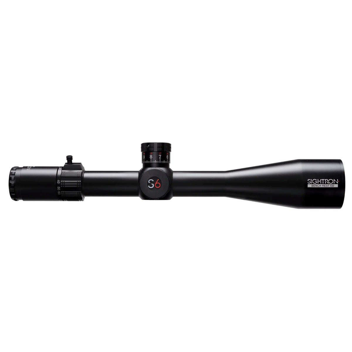 Sightron S6 10-60x56 SFP MOA-FTD Illuminated 1/8 MOA 34mm Rifle Scope