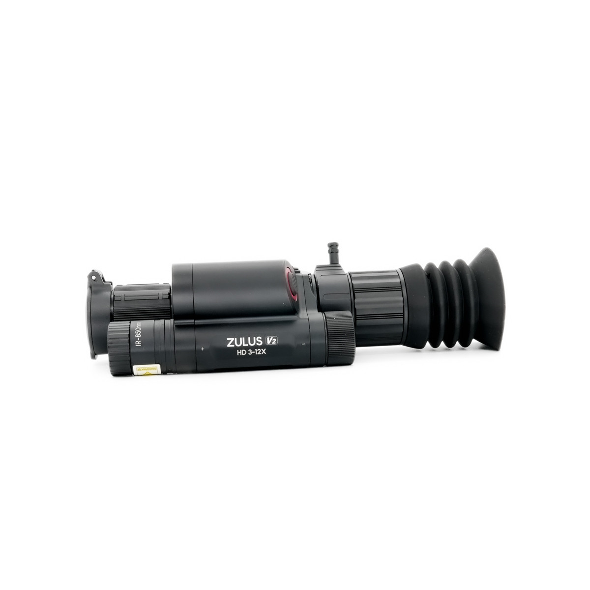 Preowned DNT Optics ZULUS HD ZHD312R V2 - 3-12X Digital Night Vision Scope With LRF And Ballistic Calculator (Includes PM20L Picatinny Rail) - SOG206