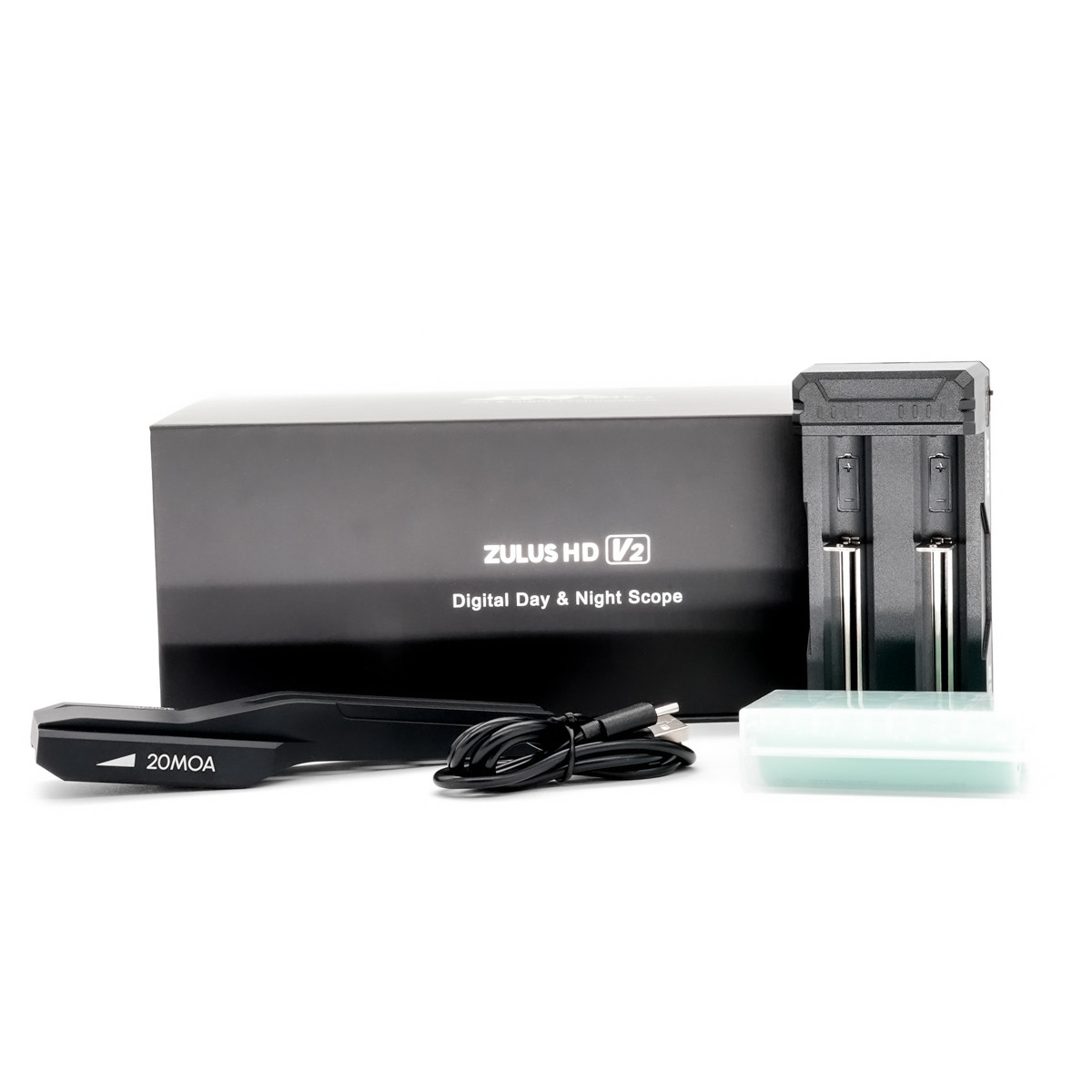 Preowned DNT Optics ZULUS HD ZHD312R V2 - 3-12X Digital Night Vision Scope With LRF And Ballistic Calculator (Includes PM20L Picatinny Rail) - SOG206