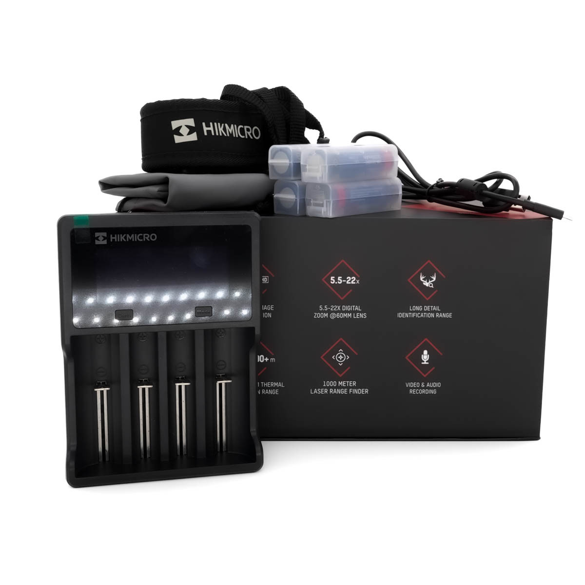 SOG Returned HIKMICRO Habrok 4K HE25L Entry Level Multi-Spectrum Thermal Binoculars with 1000m LRF - SOG25002