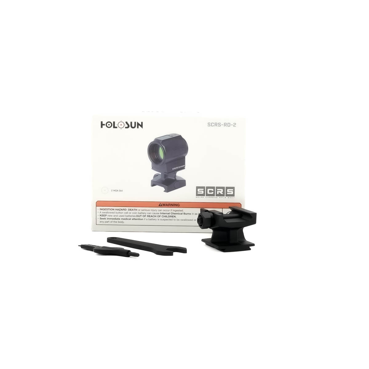 SOG Returned Holosun SCRS 2 MOA Solar Charging Red Dot Rifle Sight - SOG25029