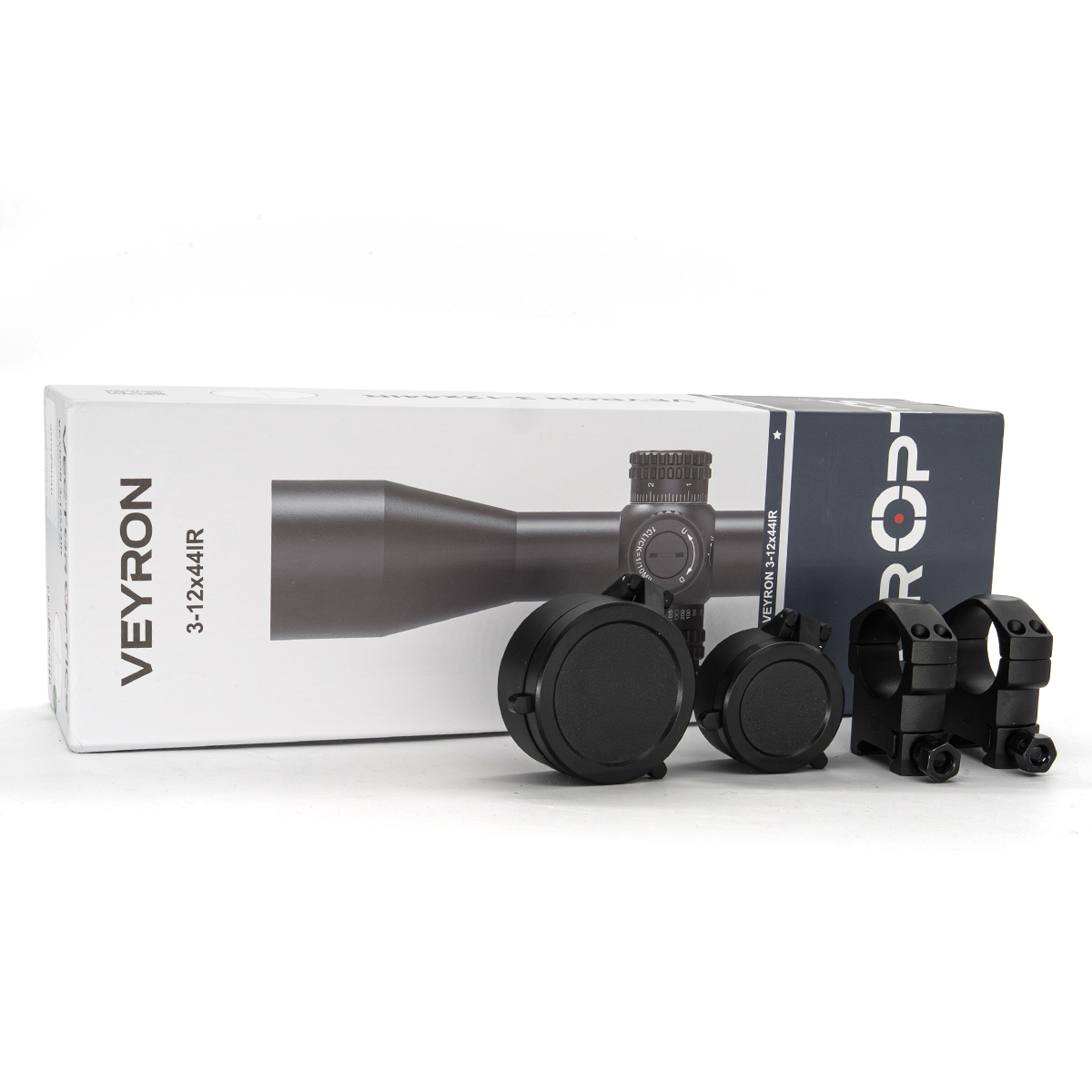 SOG Returned Vector Optics Veyron 3-12x44 SFP IR MPR-V10 0.1 MRAD Locking Turrets Side Focus Super Compact 30mm Rifle Scope - SOG25040