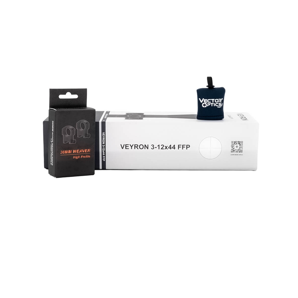 SOG Returned Vector Optics Veyron 3-12x44 FFP MRAD Locking Turrets Side Focus Super Compact 30mm Rifle Scope - SOG25054