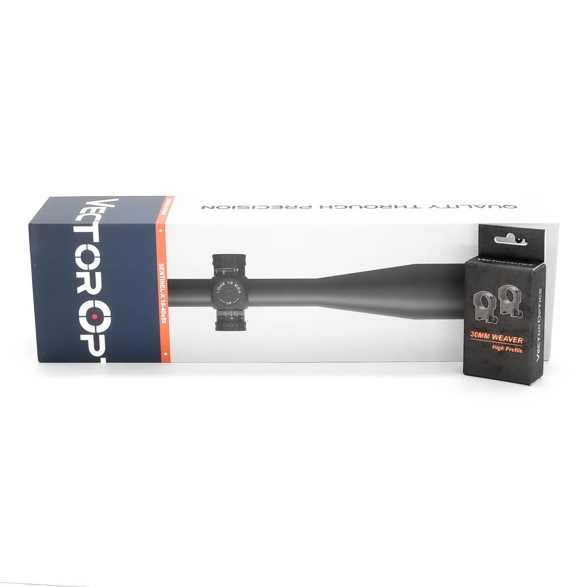 SOG Returned Vector Sentinel-X 10-40x50 SFP Non Illuminated COM-25M Benchrest Zero Lock 1/8 MOA 30mm Rifle Scope - SOG25097