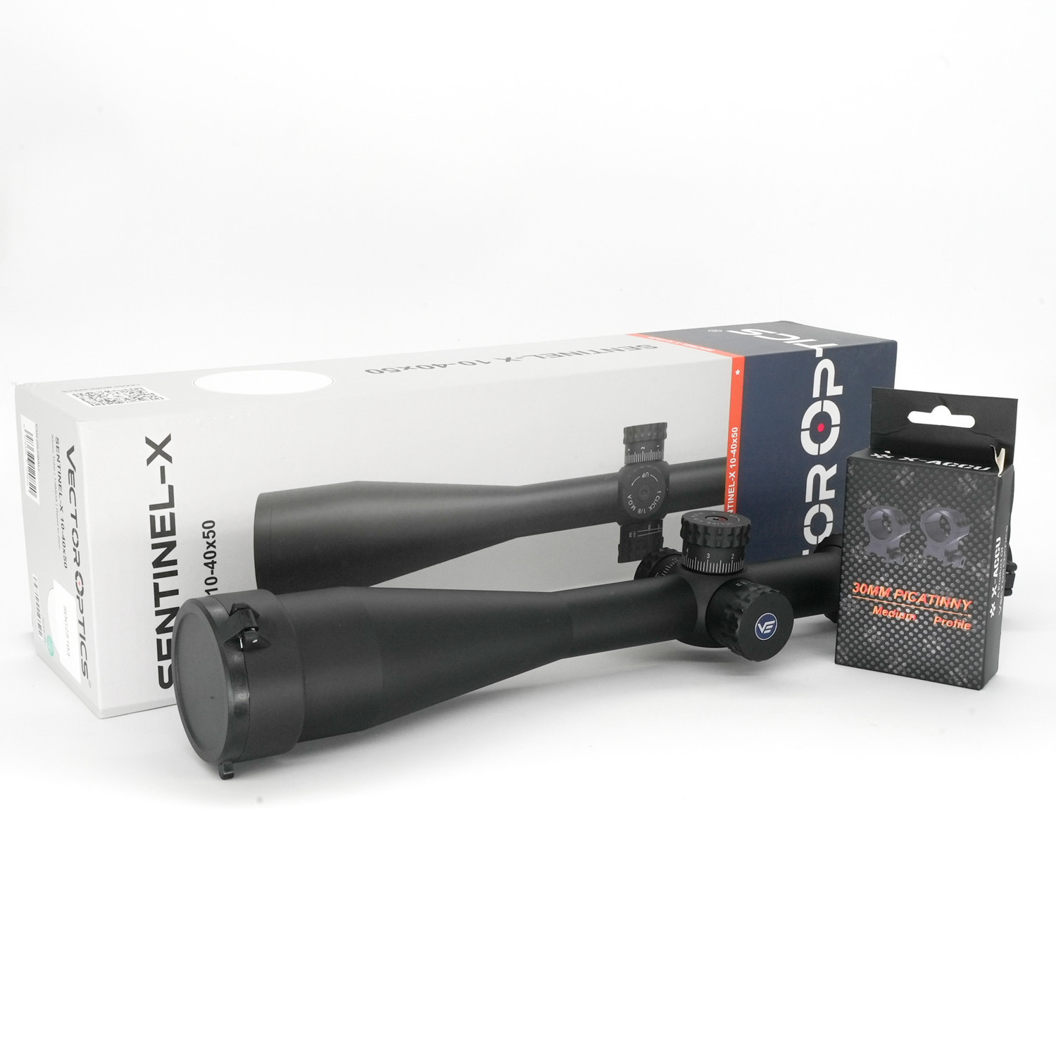 SOG Returned Vector Sentinel-X 10-40x50 SFP Non Illuminated COM-25M Benchrest Zero Lock 1/8 MOA 30mm Rifle Scope - SOG25103