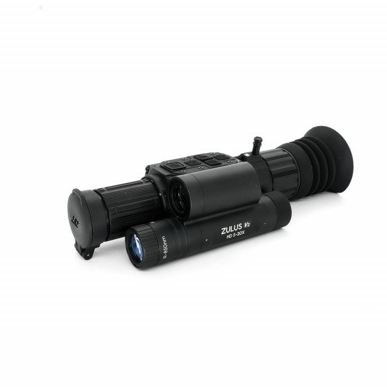SOG Returned DNT Optics ZULUS HD ZHD520R V2 5-20X Digital Night Vision Scope With LRF And Ballistic Calculator - SOG25105