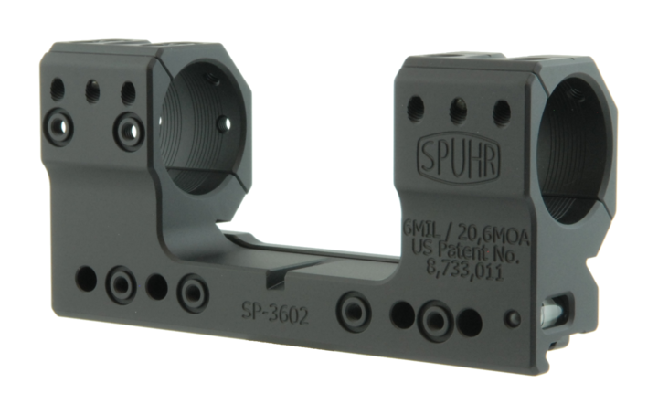 Spuhr ISMS SP-3602 30mm High (38mm) 20.6 MOA Picatinny One-Piece Mount