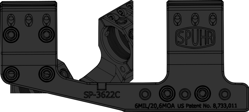 Spuhr Cantilever Mount Ø30 H38mm/1.5" 6MIL PIC Gen3