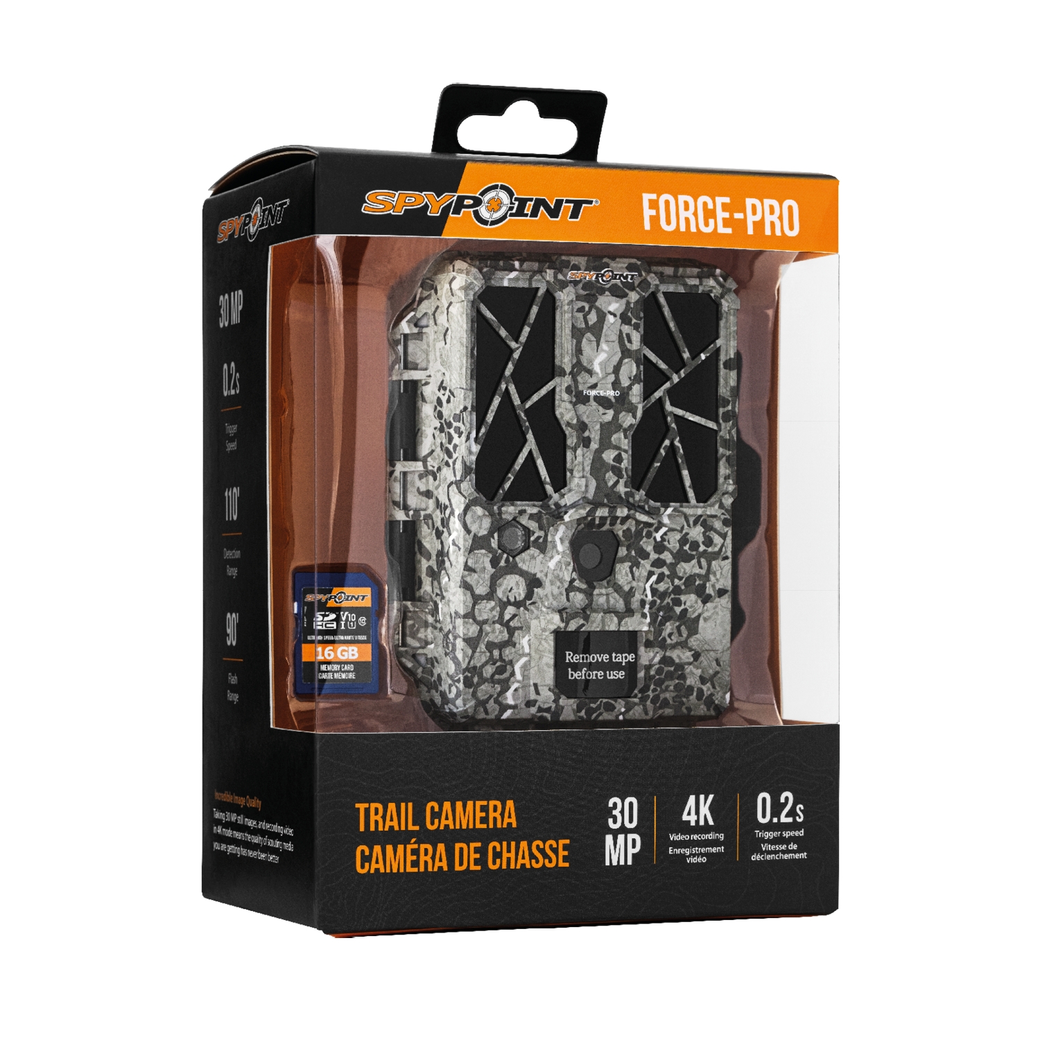 WIN A: Spypoint FORCE-PRO High Resolution 30MP / 4K Camo Trail Camera