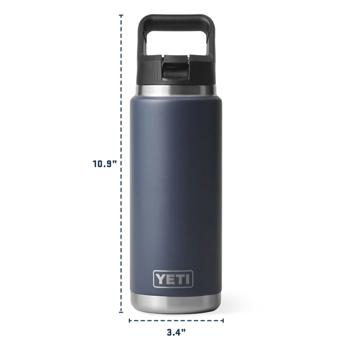 YETI Rambler 26oz (769ml) Insulated Drinks Bottle with Colour-Matched Straw Cap