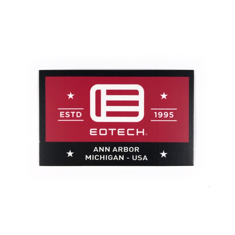 EOTech Estd 1995 Logo Sticker - Black/White/Red