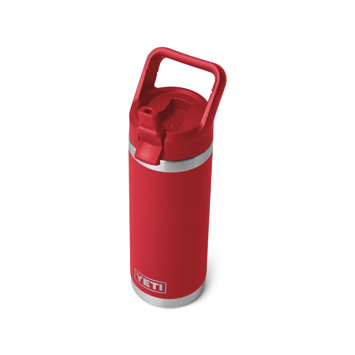 WIN A: YETI Rambler 18oz (532ml) Drinks Bottle with Colour-Matched Straw Cap - Rescue Red