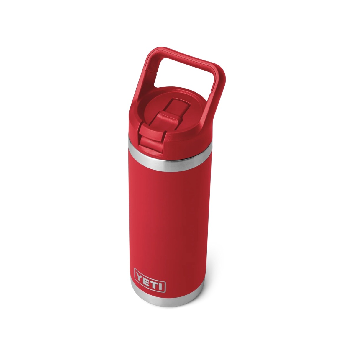 WIN A: YETI Rambler 18oz (532ml) Drinks Bottle with Colour-Matched Straw Cap - Rescue Red