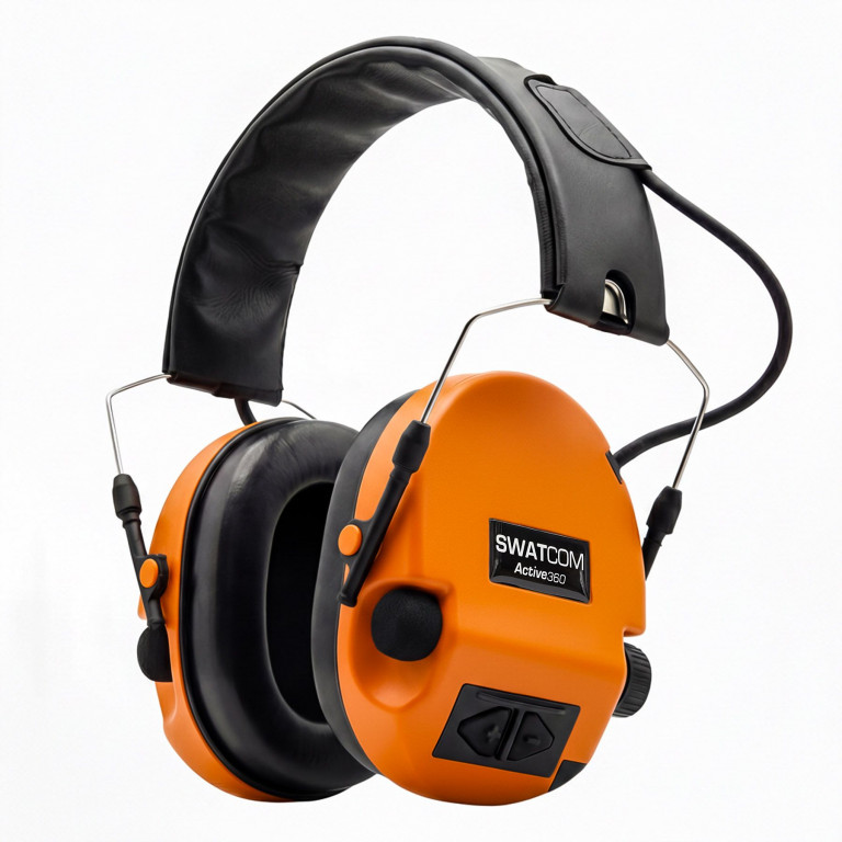 SWATCOM Active360 Electronic Ear Defenders - Orange