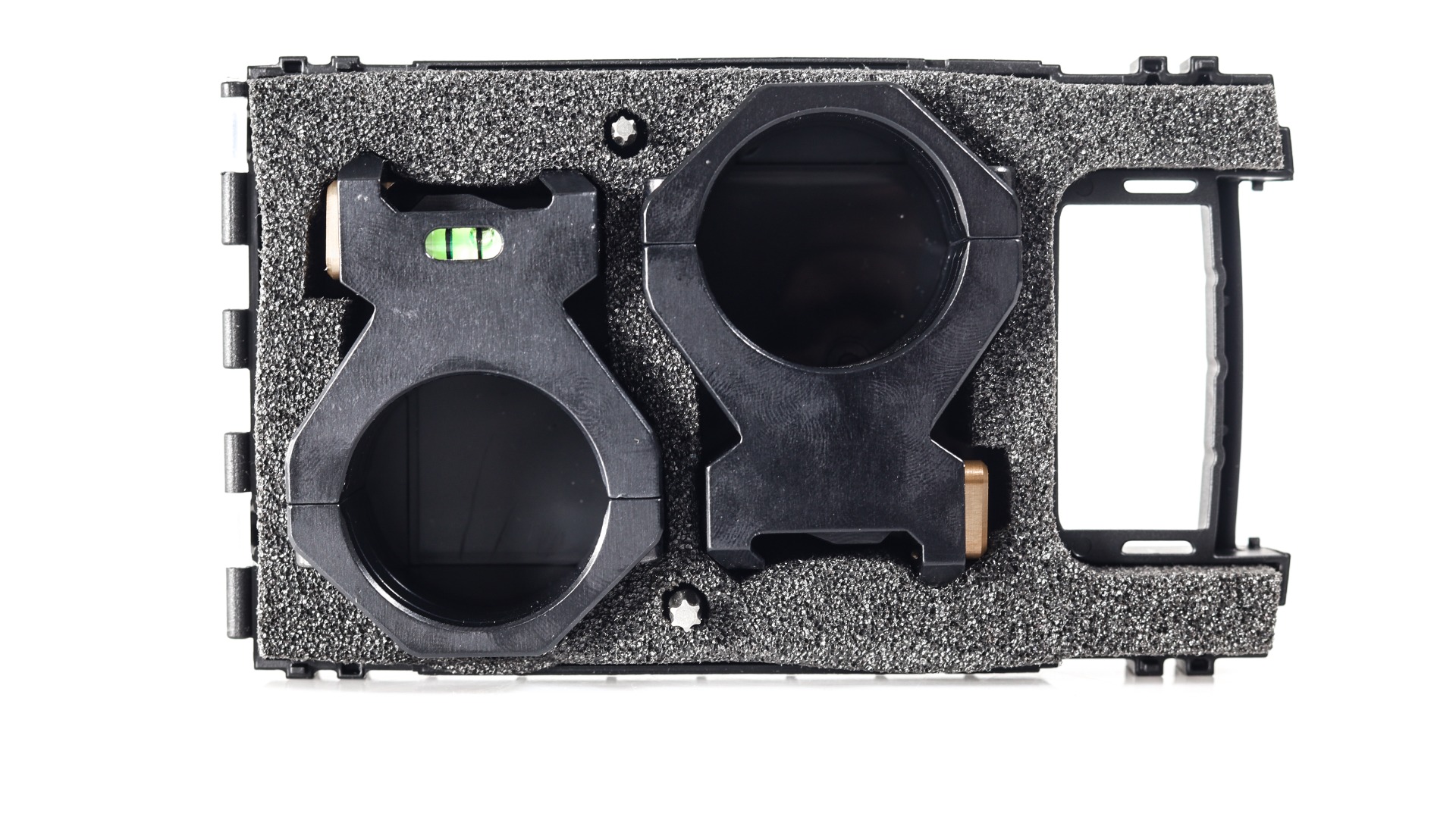 Tier One 34mm High TAC 6 Screw Bubble Level Picatinny Scope Rings