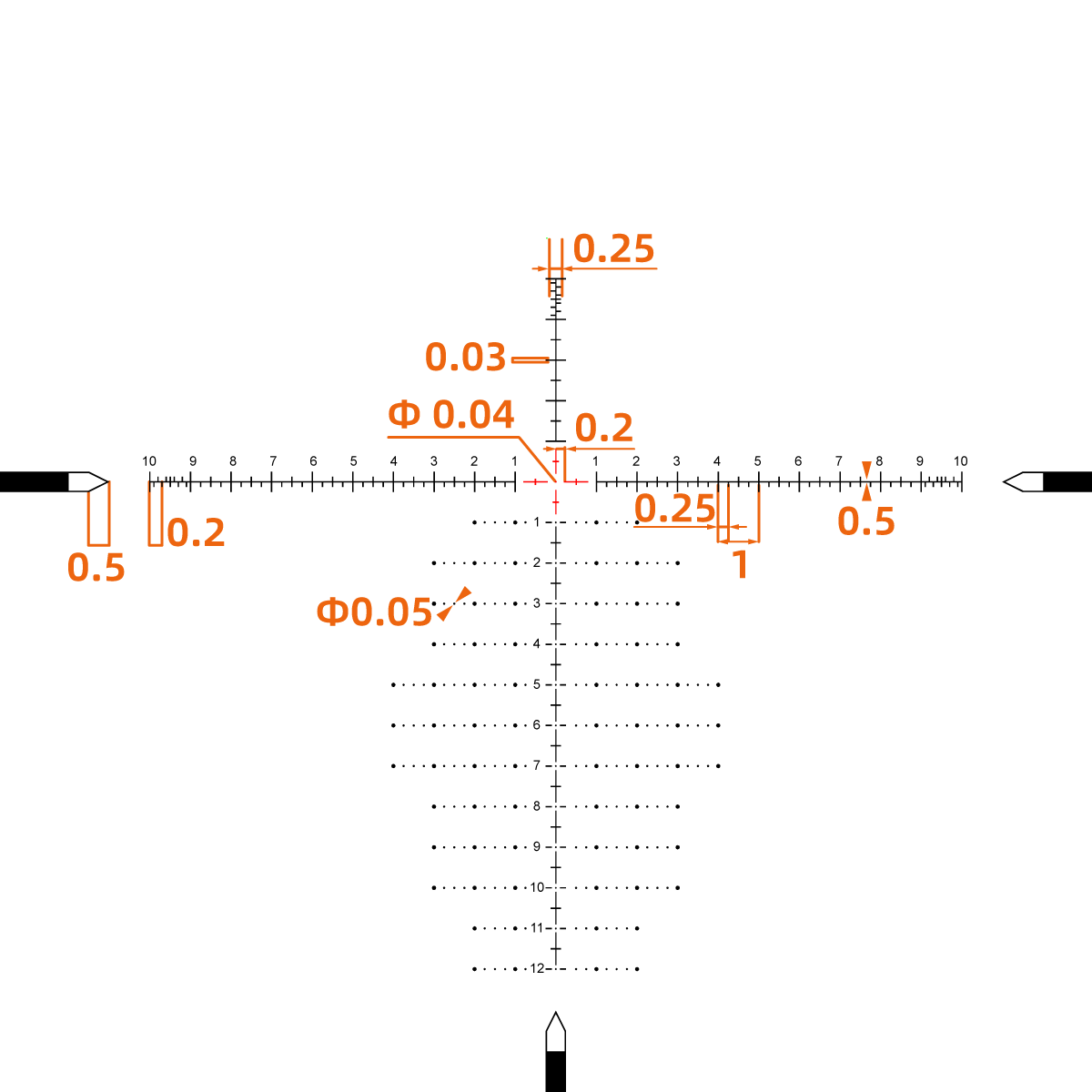 Vector Optics Tauron 6-24x50 HD FFP IR VTA-3 1/10 MIL 34mm Rifle Scope
