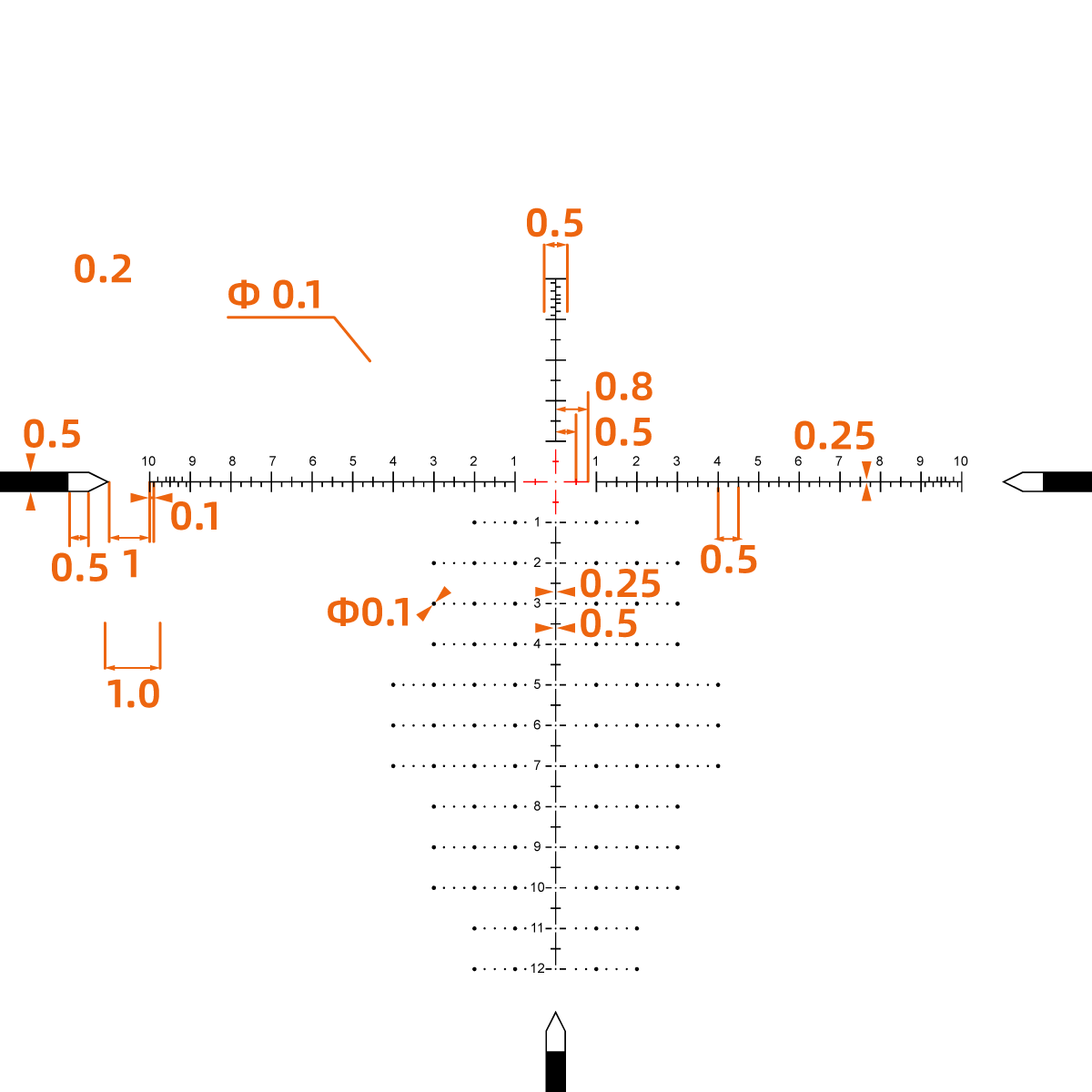 Vector Optics Tauron 6-24x50 HD FFP IR VTA-3 1/10 MIL 34mm Rifle Scope