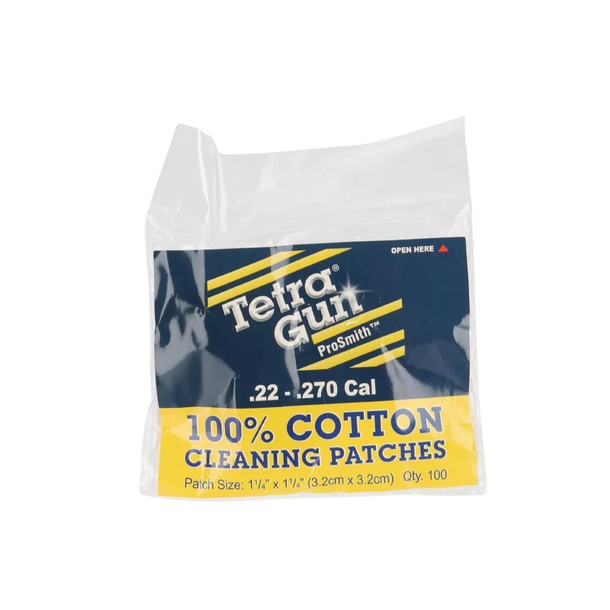 Tetra ProSmith .22-.270 Cal Pack of 100 Cleaning Patches
