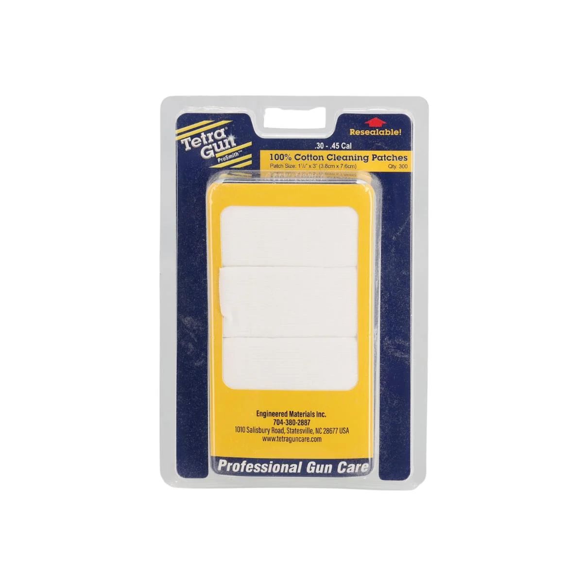 Tetra ProSmith .30-.45 Cal Pack of 300 Cleaning Patches