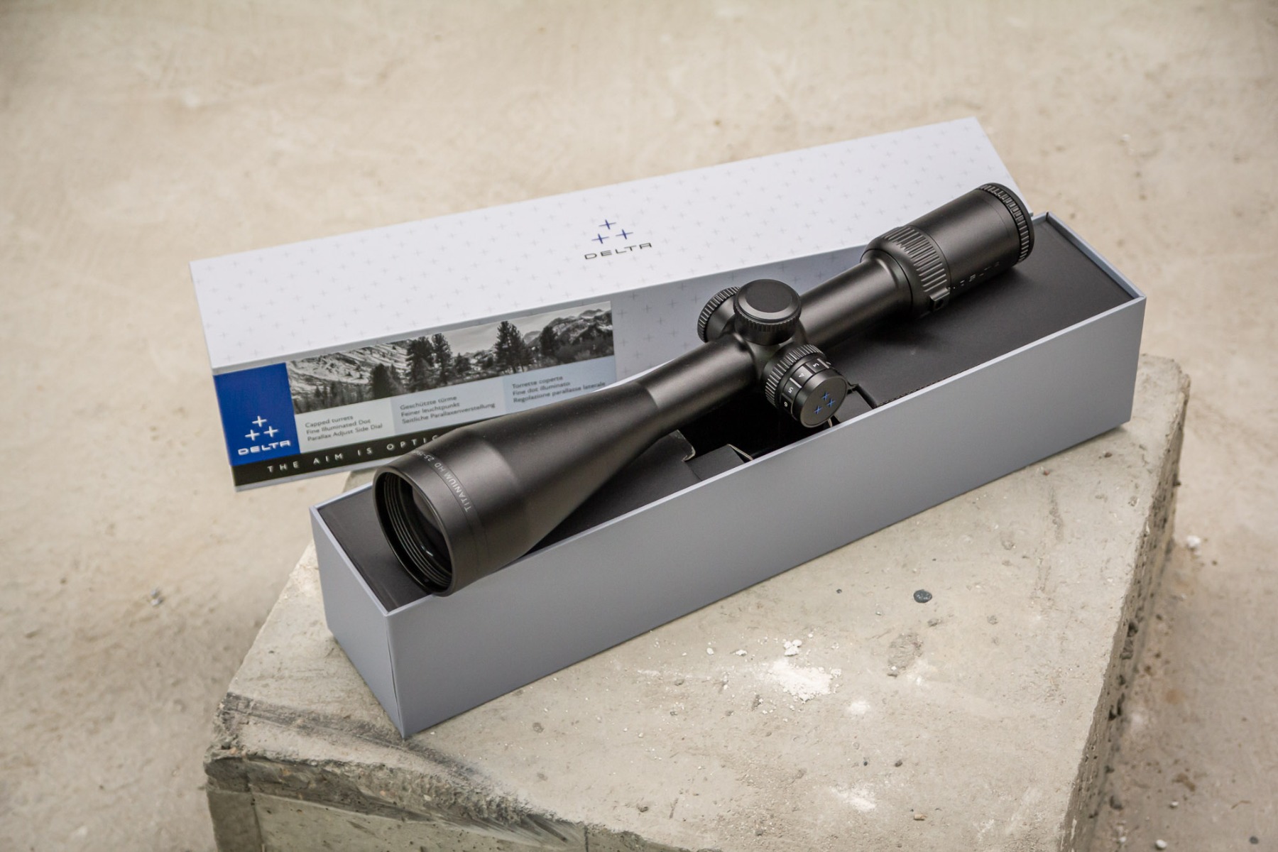 Delta Titanium 2.5-15x56 HD Illuminated 4a SFP Rifle Scope