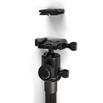 GPO Carbon Fibre Tripod with Ball Head and QR Adaptor Plate - 1520mm