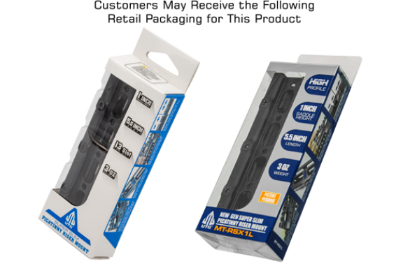 UTG Super Slim Picatinny Riser Mount, 1" Height, 13 Slots