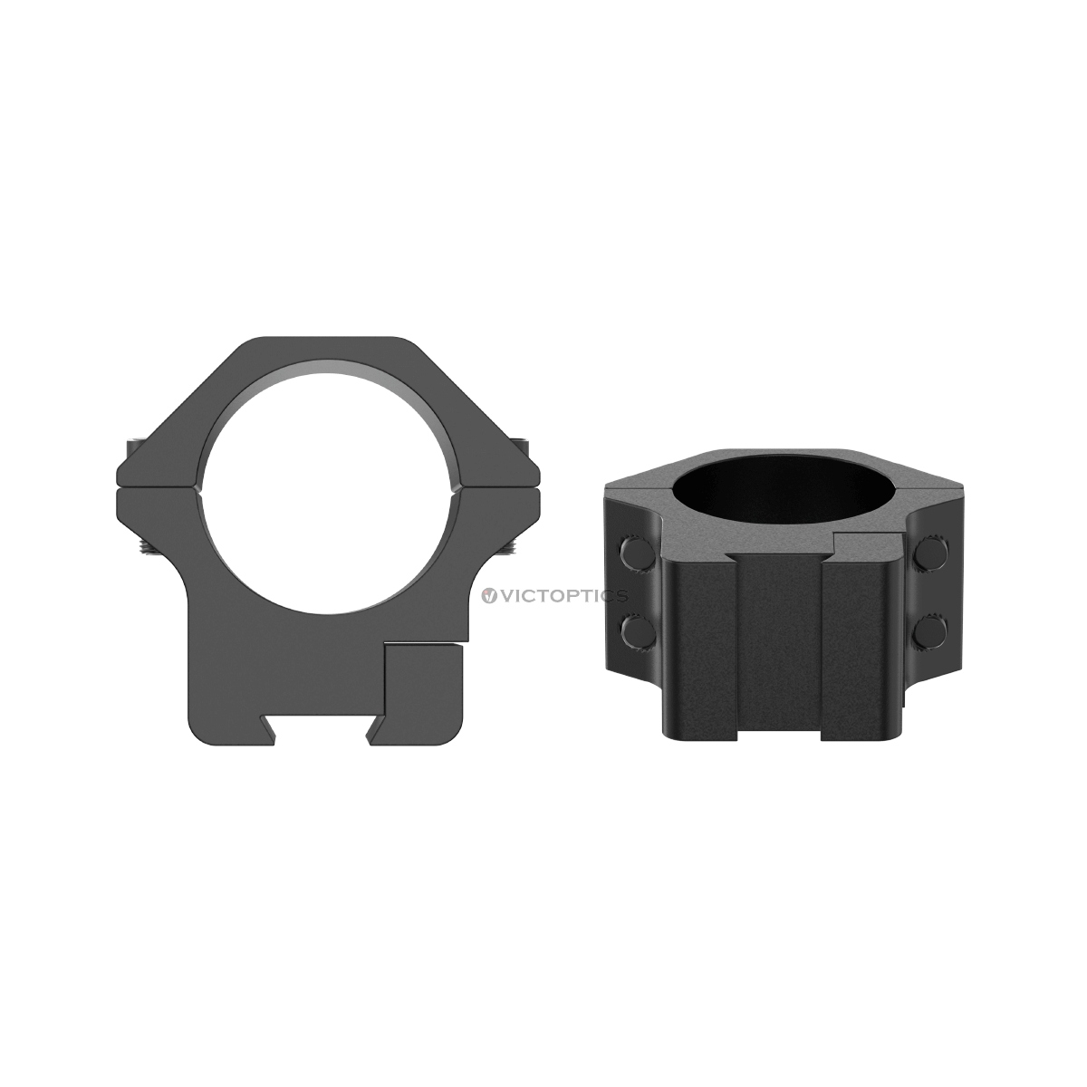 Vector Victoptics ACD Screw Mount 25.4mm (1") 9-11mm Dovetail Mounting Rings - Low