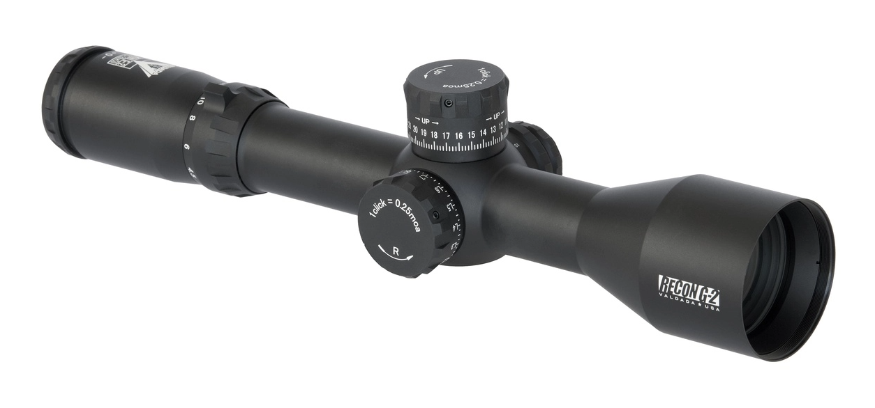Valdada Mini G2 4.5-28x50 FFP Illuminated MRAD 0.1 MRAD 34mm Zero Stop Rifle Scope