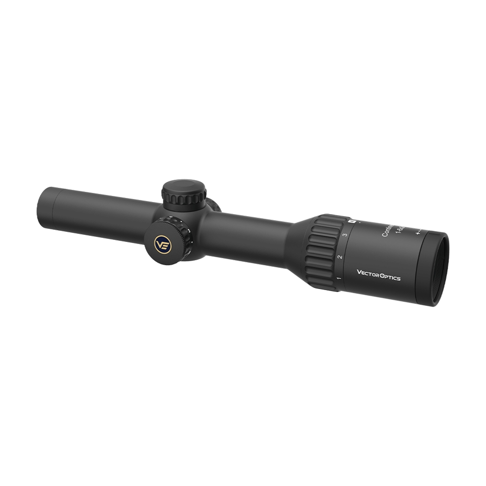 Vector Optics Continental X6 1-6x24 LVPO Fiber IR 1/2MOA 30mm Rifle Scope
