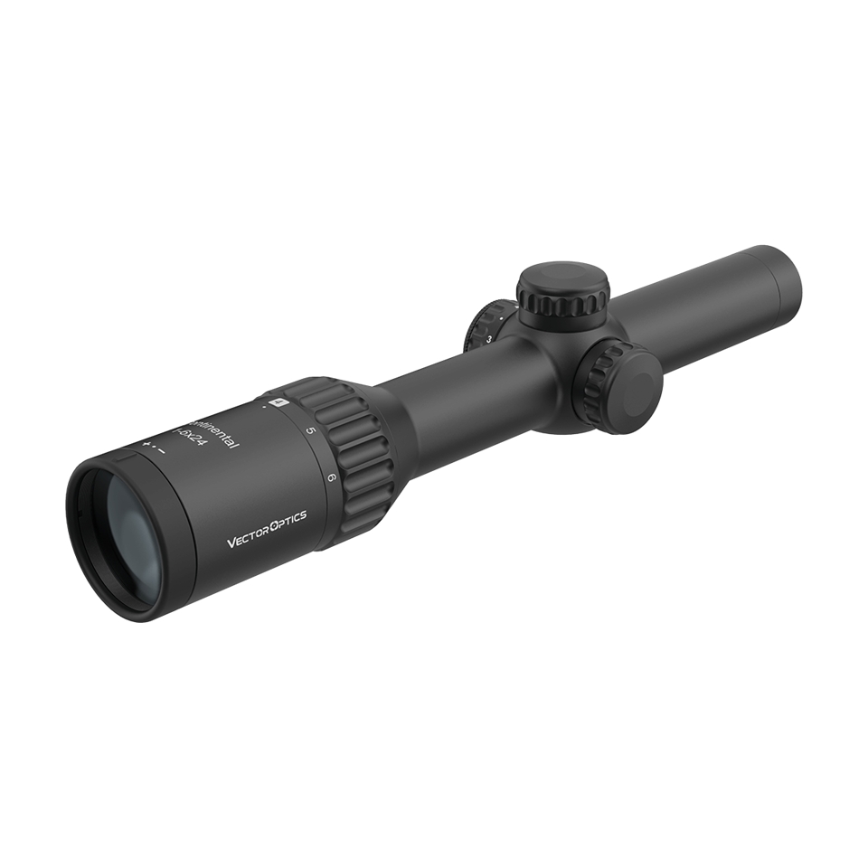 Vector Optics Continental X6 1-6x24 LVPO Fiber IR 1/2MOA 30mm Rifle Scope