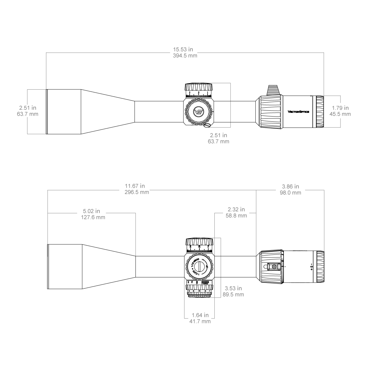 Vector Optics Taurus 5-30x56 GEN II FFP MPX1 1/10MIL 30mm Rifle Scope