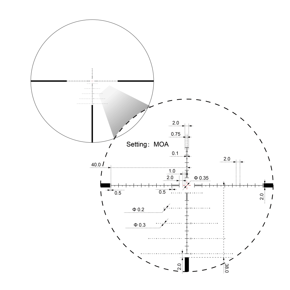 Vector Optics Sentinel 6-24x50 FFP IR VSE-3 1/4MOA 30mm Rifle Scope