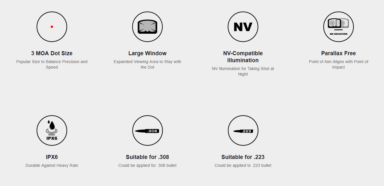Vector Optics Frenzy 1x20x28 RD (TEK) Weaver/Picatinny Red Dot Sight