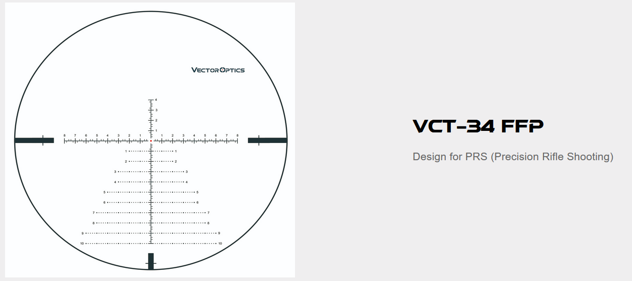 Vector Optics Continental 4-24x56 Tac VCT-34 FFP IR 34mm Rifle Scope