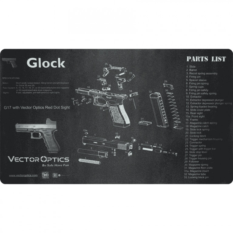 Vector Optics Glock Gun Cleaning Bench Mat