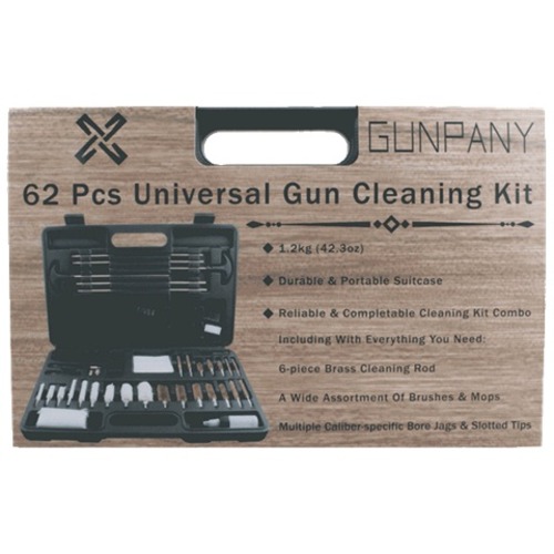 43Pcs Universal Gun Cleaning Kit Rifle Pistol Shotgun Firearm Brush Cleaner Set