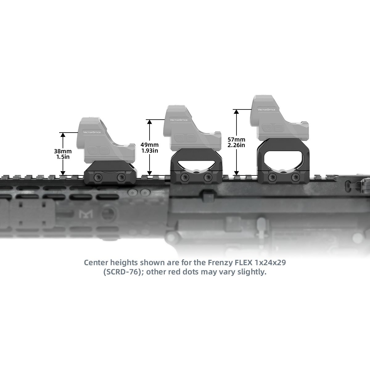 Vector Optics VAS™ Red Dot Sight Picatinny High Riser Mount