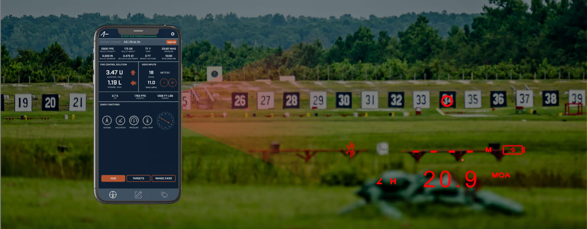 Vector Paragon 7x25 Gen III BDC Ballistic App 2400yd Rangefinder