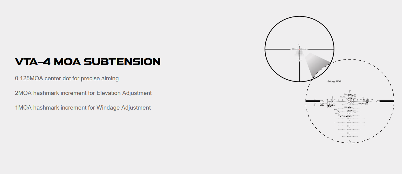 Vector Optics Tauron 6-24x50 HD FFP IR VTA-4 1/4 MOA 34mm Rifle Scope