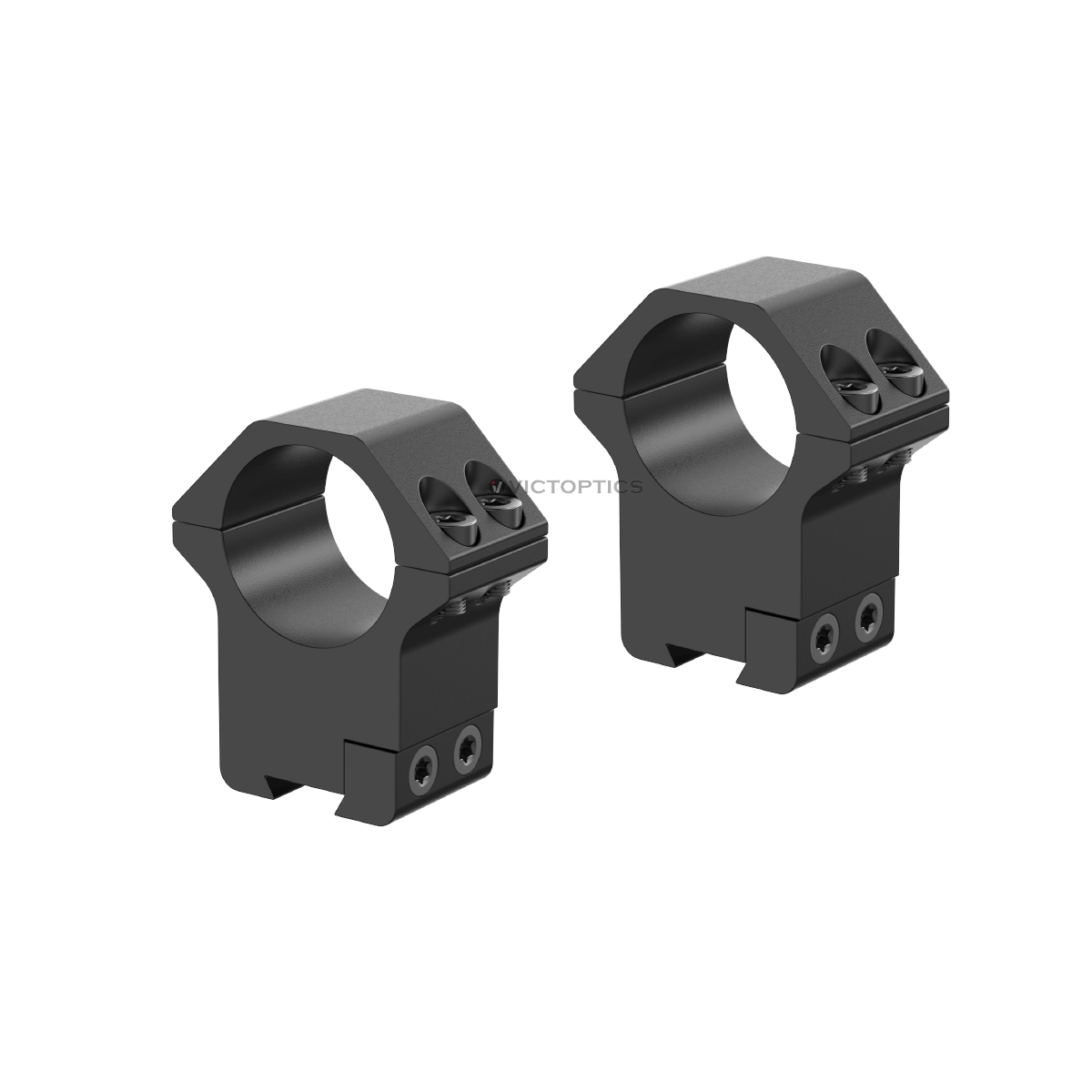 LONSEL 1 Dovetail Scope Rings, 2Pcs High Profile & 2Pcs