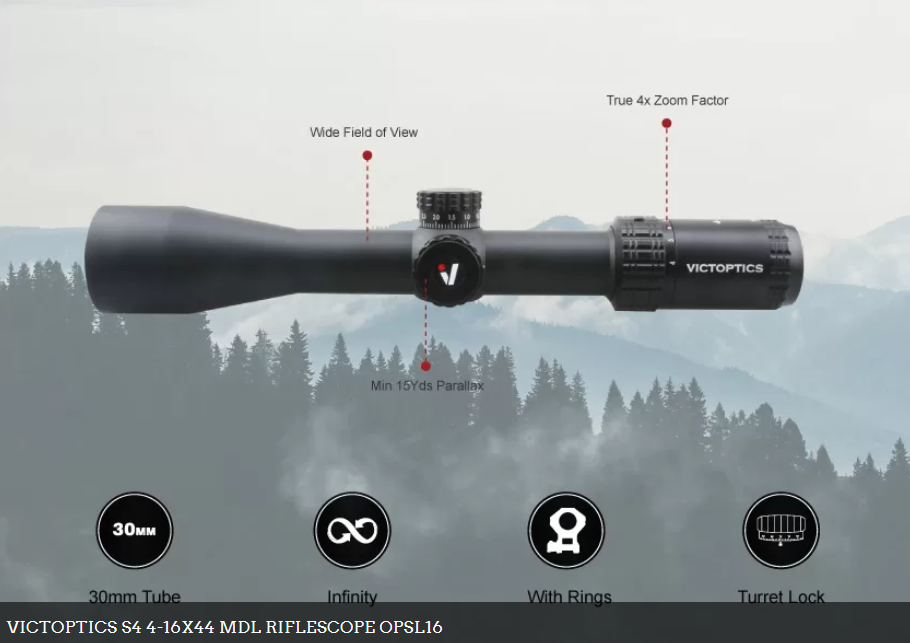 WIN A: Vector Victoptics AGN SFP Non IR Side Focus Rifle Scope